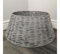 48Or70Cm Samuel Alexander Kd Willow Christmas Tree Skirt Wicker Rattan Large Light Grey