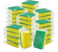 48Pack Mini Kitchen Cleaning Sponges Individually Wrapped for Dishes