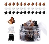 48pack Small Claw Hair Clip Neutral Color Hair Barrettes Children Hair Pin For Toddler Girls And Women