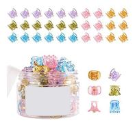 48pack Small Claw Hair Clip Neutral Color Hair Barrettes Children Hair Pin For Toddler Girls And Women