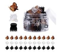 48pack Small Claw Hair Clip Neutral Color Hair Barrettes Children Hair Pin For Toddler Girls And Women