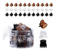 48pack Small Claw Hair Clip Neutral Color Hair Barrettes Children Hair Pin For Toddler Girls And Women