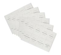 48pc Soap Dispenser Labels Set - White - Bathroom Kitchen Shampoo Shower Gel Liquid Hand Wash Dish Foam Pump Storage Bottle - By Harbour Housewares