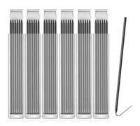 48Pcs 2.8mm Carpenter Pencil Refills Solid Replacements for Tracer & Pica Pencils Waterproof Deep Hole Marking Tips for Woodworking, Construction & Building