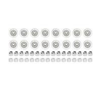 48PCS 3D Printer Pulley Wheel Set, Stable Low Friction POM Precise Steel Pulley Set, Silent Design with Durable Bearings, for Most 3D Printers in Printing Shop (Transparent Pulley)