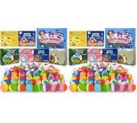 48pcs Bath Bombs for Kids with Toy Inside, Organic Colorful Bubble Bath for Kids Safe, Best Birthday, Party, Easter Bath Bombs Gift Set for Girls and Boys (Pack of 2)