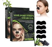 48Pcs Blackhead Remover Strips, Pore Strips for Blackheads, Deep Cleansing Charcoal Nose Strips for Women and Men, Effective Blackhead Remover for All Skin Type, Keep Skin Clear and Tighten Pores