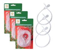 48Pcs Clear Adjustable Reusable Cable Ties 300mm -Cable Ropes for Garlands Christmas Tree Decorations - Ideal for DIY, Organizing Cables, Lighting Wires