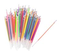 48pcs Colour Pen Refills Plastic Smooth Writing for Work Study