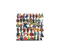48PCS DC & Marvel Superhero Minifigures for LEGO - Non-Toxic ABS Blocks DIY Figures Kit, 4.5cm Collectible Display Set