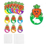 48Pcs Easter Bunny Candy Bags,Easter with Adhesive CandyBags,Spring Cartoon Rabbit Carrot Candy Cellophane Bags,EasterSweet B-ags,Chocolate C-andy Snack Cookies Party GiftBags for EasterParty Favors