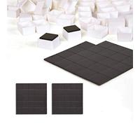 48pcs Empty Half Pans Kits with Magnets White Plastic Half Pan Fit for Watercolor Oils or Acrylics Palette Travel Tins Paint Case Customizing Your Own Palette