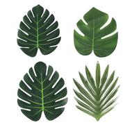 48Pcs Fake Leaves, Artificial Leaves, Jungle Theme Party Decorations, Palm Leaves, Artificial Leaves for Decoration, Leaf Decoration, For Hawaiian Jungle Theme Tropical Party Decorations