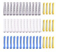 48Pcs Hair Perm Rods with Lid Curlers Curly Tool Twist DIY Style PP Material Durable Exquisite Design Non-slip Cold Rod Rubber Band Wide Slot No Heating Needed for Home Salon Various Types
