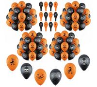 48PCs Halloween Ballons 25cm/9.8inch - Ghost Skull Balloons Halloween Party Celebrations, Trick or Treat Scary Party Decorations, Indoor Outdoor Party Supplies Balloons
