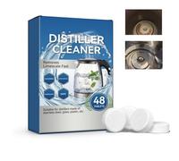 48PCS Kettle Descaler Tablets & Water Bottle Cleaner, Heavy-Duty Limescale Remover for Stainless Steel, Glass, Plastics, All-Purpose Cleaner for Flasks and Coffee Machines