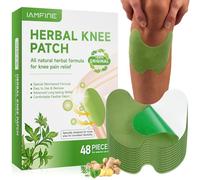 48Pcs Knee Pain Relief Patches, Herbal Knee Patches for Pain Relief, Natural Wormwood Relief Patch Plaster for Arthritis, Relieves Muscle Soreness in Knee, Neck, Shoulder, Joint