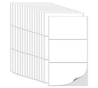 48Pcs Large Labels for Storage Boxes Large White Sticky Labels Stickers,White Sticky Stickers for Storage Boxes (102 x 62mm)