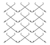 48pcs Metal Banjo Hook Nut Repair Kit for Guitar Western Instruments