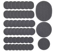 48pcs Moleskin Adhesive Pads, Round Moleskine Padding Prevention Tape Foot Cushion Protection Moleskin Strips Mole Skin Patch Protector for Feet Shoes Toes Heel Grip (3 Sizes, Gray)