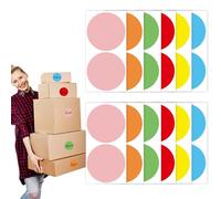 48Pcs Moving Stickers, 100 X 100 mm Round Color Sticker Home Moving Labels for Boxes Color Coding Packing Labels for Moving House Stickers (10 * 10cm) (Round)