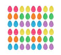 48PCS Plastic Easter Eggs - Fillable Surprise Eggs for Candy & Gifts (5.5x4cm)