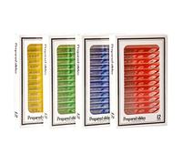 48Pcs Prepared Microscope Slides with Category Label, Animals Insects Plants Root Stem Leaves Sample Specimens Plastic Clear Prepared Slides for Students Kids Biological Science Education