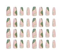 48pcs Press on Nails French Style ABS Full Cover for Natural Nails | Quick Manicure, Scratch Resistant Finish, Salon Look at Home, Weekend Dating and Date Night for Teen Girls