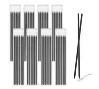 48Pcs Refills for Tracer Pencil 2.8mm, Black Solid Deep Hole Pica Carpenter Refills, Carpenters Pencil Refill Replacement for Architect Building Joiners Construction Woodworking Marking Scribe Tool