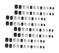 48Pcs Short Ballet Wearable Fake Nails Detachable Nail Art Tips Full Cover Coffin Style for DIY Nail Art Salon Use Easy Application Removal