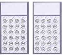 48Pcs Silver Metal Fastener Buttons Mini Sew-on Snap Buttons Press Studs Button Sewing Buttons for DIY Doll Clothes, Clothing Sewing Accessories (6mm)