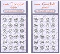 48Pcs Silver Metal Fastener Buttons Sewing Buttons Mini Sew-on Snap Buttons Press Studs Button for DIY Doll Clothes, Clothing Sewing Accessories (6mm)
