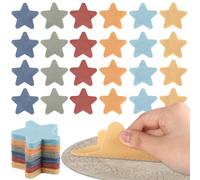 48Pcs Star Carpet Spots for Classroom Seat Position Dots Removable Floor Makers for School Rug Decoration Multicolor Sitting Marks for Preschool Elementary Kindergarten Teachers Supplies(Morandi)
