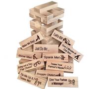 48PCS Super Naughty Block Tower Game, Couple Game Blocks, Block Tower Game, Mini Tumbling Tower, Wooden Stacking Blocks,Love & Naughty Stacking Tower Wooden Blocks, Lust Tower - Game for Adults