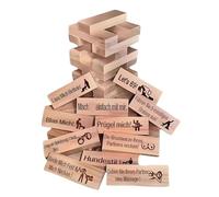 48Pcs Super Naughty Block Tower Game, Naughty Jengas Game For Adults, Valentine's Day Tumbling Tower Blocks Game For Couples