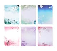 48PCS Vintage Writing Paper A4 Lined Letter Writing Paper Stationery Paper Writing Letter Paper Stationery Writing Sheets Greeting Cards for Writing Letters Invitations Poem Office School Supplies