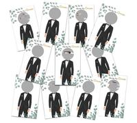 48pcs Who Has The Groom Scratch Off Cards, Funny Hen Party Games, Bridal Shower Activity Bachelorette Party Accessories