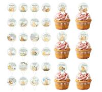 48Pcs Winnie Cupcake Topper, Winnie Cake Topper for Birthday Party Decorations, Classic Winnie Baby Shower Favors, Baby Shower Cupcake Toppers, Birthday Party Supplies