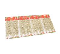 48pcs Xmas Bow Decoration Miniature Xmas Tree Bow Ornament, Xmas Garland Bows For Home Party with Multiple Applications, Premium Non Woven Material (Gold)