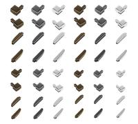 48Pcs Zip Repair Kit Metal Zipper Stopper Repair Kit Zip Slider Replacement Accessories Zip Stopper Retainer Insertion Pin Zipper Repair Kit Zipper Bottom Stops for Jackets