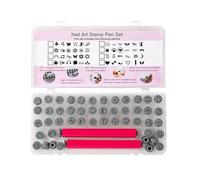 48Pieces Nails Art Stamp Set Professional Silicone Stamps For Manicure Home Salon Nails Stamp Durability Nail Art Tools For Home Salon