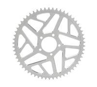 48T 54T 60T 7075 Aluminum Rear Chain Sprocket Compatible With Sur Ron Lightbee X S X160 X260 Electric Bike Motorcycle(58T Silver)