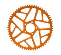 48T 54T 60T 7075 Aluminum Rear Chain Sprocket Compatible With Sur Ron Lightbee X S X160 X260 Electric Bike Motorcycle(48T Orange)