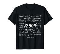48th Birthday 48 Years Old Funny Math Nerd Humor G ift T-Shirt