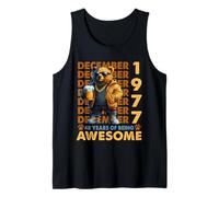48th Birthday Bear Legends December 1977 48 Years Old Mens Tank Top