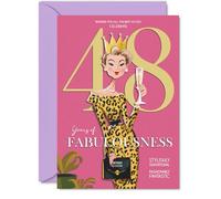 48th Birthday Cards for Women, Years Of Fabulousness