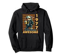 48th Birthday Cow Legends December 1977 48 Years Old Mens Pullover Hoodie