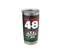 48th Birthday Darts 48 Year Old Stainless Steel Insulated Tumbler