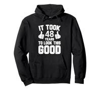 48th Birthday Gag Gifts Idea Joke Funny Saying 48 Years Old Pullover Hoodie
