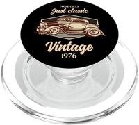 48th birthday gift man vintage 1976 not old classic car fun PopSockets PopGrip for MagSafe